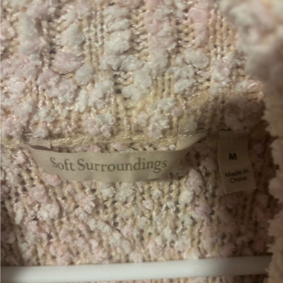 Soft Surroundings Blush Cowl Neck Sweater Size M - Picture 3 of 3